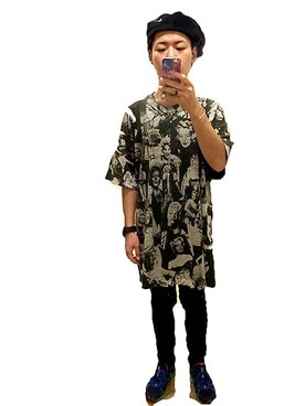 「NIKE（ナイキ）のアイテム（ハンチング/ベレー帽）」を使った、タクマヤマグチさん（メンズ・167cm）の夏コーディネート