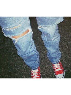 「DAMAGE」｜ぷちこたんさん（レディース・164cm）の冬コーディネート