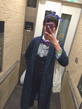 「LIVE」｜「アイテム（オールインワン・サロペット）」を使った、Hikaru さん（レディース・161cm）の春コーディネート
