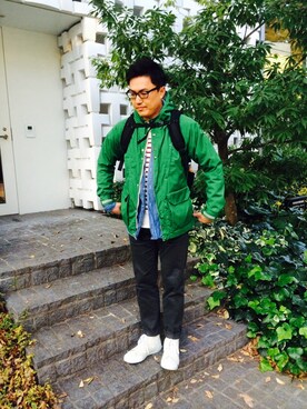 「アイテム（マウンテンパーカー）」を使った、OGUさん（メンズ・177cm・30代）の秋コーディネート