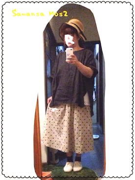 「ベージュ×ブラック」｜「アイテム（チュニック）」を使った、tsuo（つお）さん（レディース・154cm）の秋コーディネート