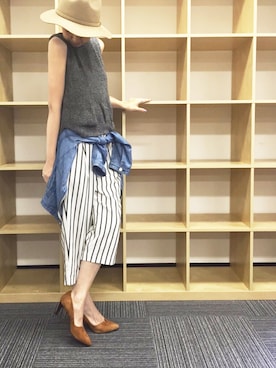 「VICTIM（ヴィクティム）のアイテム（ジャケット/アウター）」を使った、Rieko  さん（レディース・161cm）の夏コーディネート