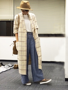 「ガウン」｜Rieko  さん（レディース・161cm）の秋コーディネート