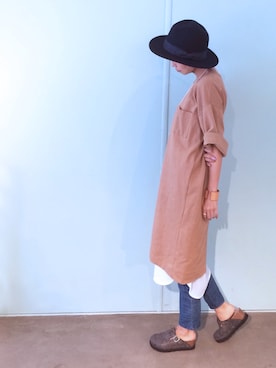 「ROSE BUD（ローズバッド）のアイテム（ハット）」を使った、Rieko  さん（レディース・161cm）の秋コーディネート
