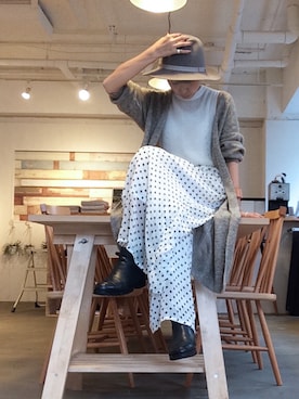 「enchanted（エンチャンテッド）のアイテム」を使った、Rieko  さん（レディース・161cm）の秋コーディネート