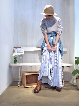 「VICTIM（ヴィクティム）のアイテム（ジャケット/アウター）」を使った、Rieko  さん（レディース・161cm）の秋コーディネート