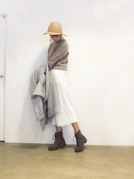 「ガウチョパンツ」｜Rieko  さん（レディース・161cm）の秋コーディネート