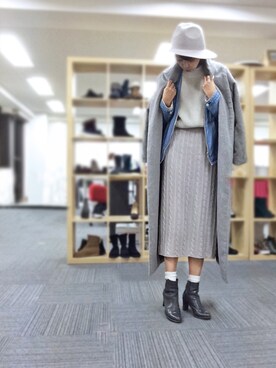「VICTIM（ヴィクティム）のアイテム（ジャケット/アウター）」を使った、Rieko  さん（レディース・161cm）の秋コーディネート