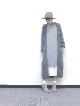 「Rouge vif（ルージュヴィフ）のアイテム」を使った、Rieko  さん（レディース・161cm）の冬コーディネート