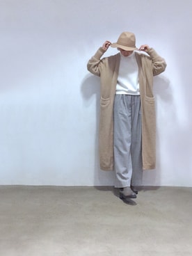 「DRWCYS（ドロシーズ）のアイテム（ハット）」を使った、Rieko  さん（レディース・161cm）の冬コーディネート