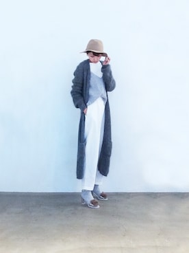 「DRWCYS（ドロシーズ）のアイテム（ハット）」を使った、Rieko  さん（レディース・161cm）の冬コーディネート