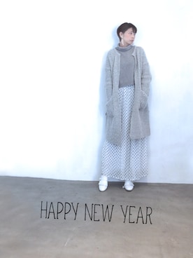 「PROPORTION BODY DRESSING（プロポーションボディドレッシング）のアイテム」を使った、Rieko  さん（レディース・161cm）の冬コーディネート