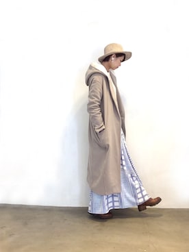 「REDYAZEL（レディアゼル）のアイテム（その他アウター）」を使った、Rieko  さん（レディース・161cm）の冬コーディネート