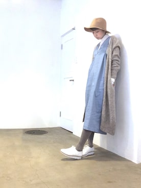 「DRWCYS（ドロシーズ）のアイテム（帽子）」を使った、Rieko  さん（レディース・161cm）の冬コーディネート