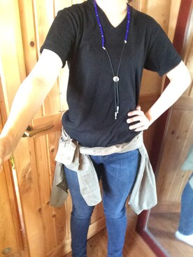 UNiQLO店員かのんさん(レディース・165cm)の夏コーディネート