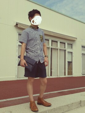 「SABLE CLUTCH（セーブルクラッチ）のアイテム」を使った、mugiさん（レディース・155cm）の夏コーディネート