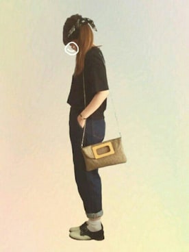 「KBF（ケイビーエフ）のアイテム（財布/小物）」を使った、mugiさん（レディース・155cm）の夏コーディネート