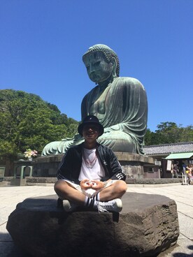 「アイテム（ジャージ）」を使った、sharuruさん（メンズ・165cm）の春コーディネート