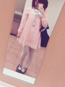 「Nile PERCH（ナイルパーチ）のアイテム（バッグ）」を使った、♡ゆあねこ♡ねこたん♡01\31♡さん（レディース・157cm）の春コーディネート