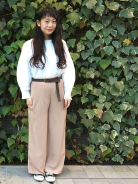 Terajima Misakiさんの「バルーン袖プルオーバー」を使ったコーディネート