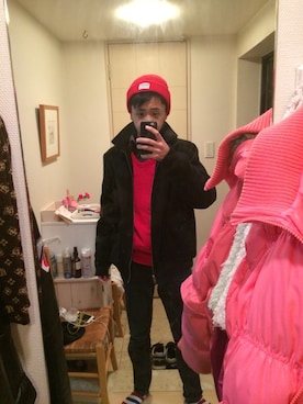 「OLD NAVY（オールドネイビー）のアイテム（その他アウター）」を使った、謎い男    Tさん（メンズ・169cm）の冬コーディネート