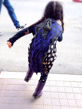 「アイテム（ブーツ）」を使った、hinaoshiさん（キッズ・110cm）の冬コーディネート
