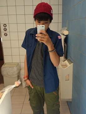 「アイテム（ニットキャップ/ビーニー）」を使った、ちゃんかずさん（メンズ・174cm・10代）の秋コーディネート