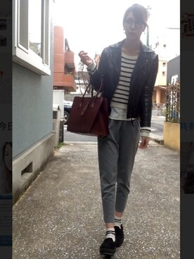 「スエット」｜ゆこさん（レディース・170cm）の冬コーディネート