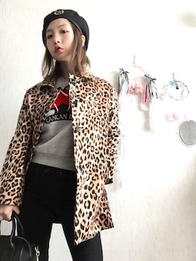 「PAMEO POSE」｜「アイテム（その他アウター）」を使った、わかリロさん（レディース・161cm）の冬コーディネート