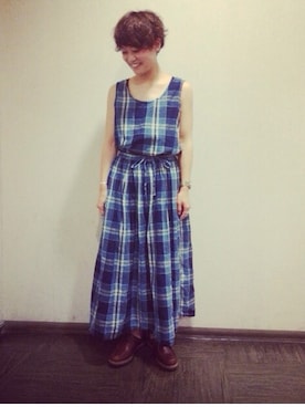 「SET UP」｜「アイテム（その他シューズ）」を使った、maruyama ayakaさん（レディース・155cm）の春コーディネート