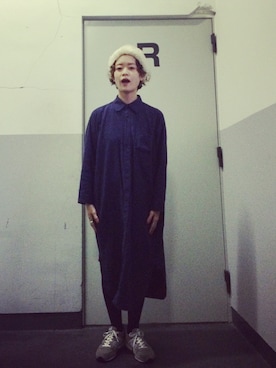 「アイテム（シャツワンピース）」を使った、maruyama ayakaさん（レディース・155cm・20代）の秋コーディネート