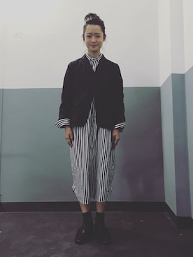 「アイテム（シャツワンピース）」を使った、maruyama ayakaさん（レディース・155cm・20代）の冬コーディネート