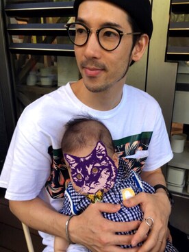 「Odds & Ends（オッズアンドエンズ）のアイテム」を使った、Boiさん（メンズ・168cm）の夏コーディネート