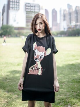 「SWAGGER（スワッガー）のアイテム（ワンピース/ドレス）」を使った、swaggerさん（レディース・167cm）の春コーディネート