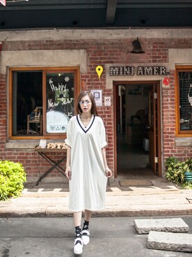 「SWAGGER（スワッガー）のアイテム（ワンピース/ドレス）」を使った、swaggerさん（レディース・167cm）の春コーディネート