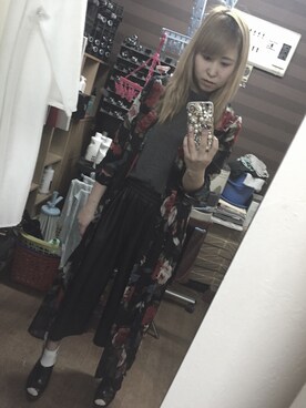 「ANAP（アナップ）のアイテム（その他アウター）」を使った、たむ★さん（レディース・162cm）の春コーディネート