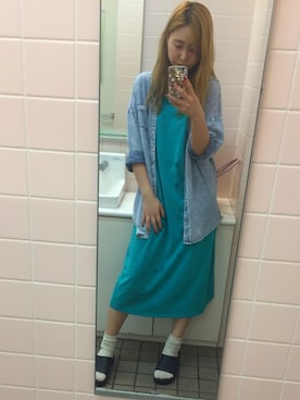 「NAVANA（ナバーナ）のアイテム（ジャケット/アウター）」を使った、たむ★さん（レディース・162cm）の夏コーディネート