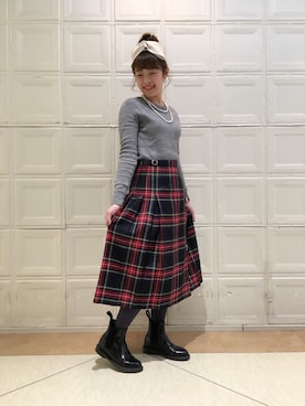 「アイテム（ヘアバンド）」を使った、takita mikiさん（レディース・154cm・20代）の冬コーディネート