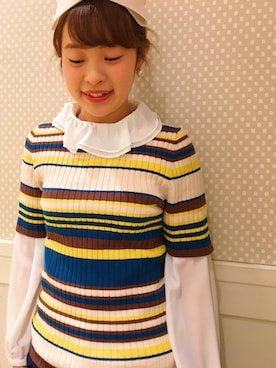 「アイテム（ヘアバンド）」を使った、takita mikiさん（レディース・154cm）の冬コーディネート