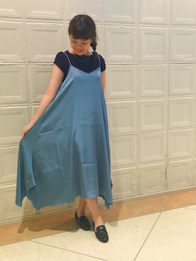 「SEPTEMBER MOON（セプテンバームーン）のアイテム」を使った、takita mikiさん（レディース・154cm）の夏コーディネート