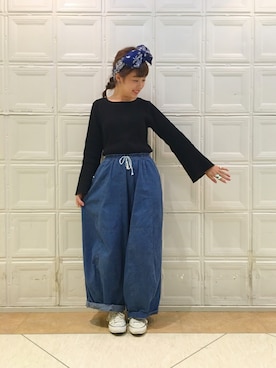 「BEAMS BOY（ビームスボーイ）のアイテム（財布/小物）」を使った、takita mikiさん（レディース・154cm）の秋コーディネート