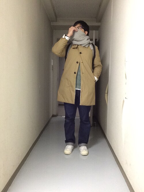 ふにゃこふにゃお Eelのステンカラーコートを使ったコーディネート Wear