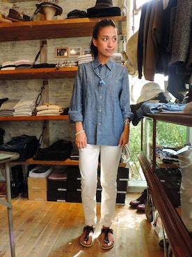 「PORTER CLASSIC（ポータークラシック）のアイテム」を使った、jeladoさん（レディース・163cm）の秋コーディネート