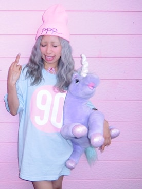 「ユニコーン」｜「アイテム（帽子）」を使った、piakiさん（レディース・158cm）の夏コーディネート