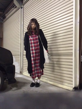 「マキシワンピ」｜ユゥみさん（レディース・155cm・20代）の秋コーディネート