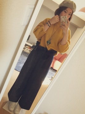 「MARC JACOBS（マークジェイコブス）のアイテム（ヘアゴム）」を使った、maiさん（レディース・163cm）の秋コーディネート