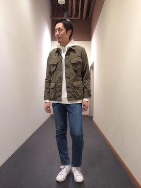 「アダムエロペ」｜Shinya Ishikawaさん（メンズ・180cm）の冬コーディネート