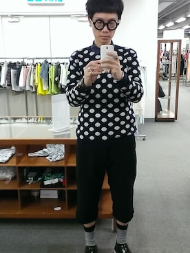「N.HOOLYWOOD」｜「アイテム（その他シューズ）」を使った、Wayneさん（メンズ・178cm）の冬コーディネート