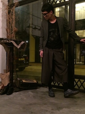 「initial（イニシャル）のアイテム（フォーマルスーツ/小物）」を使った、Wayneさん（メンズ・178cm）の夏コーディネート