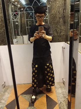 「Wagamamaplayground」｜「アイテム（パンツ）」を使った、Wayneさん（メンズ・178cm）の夏コーディネート